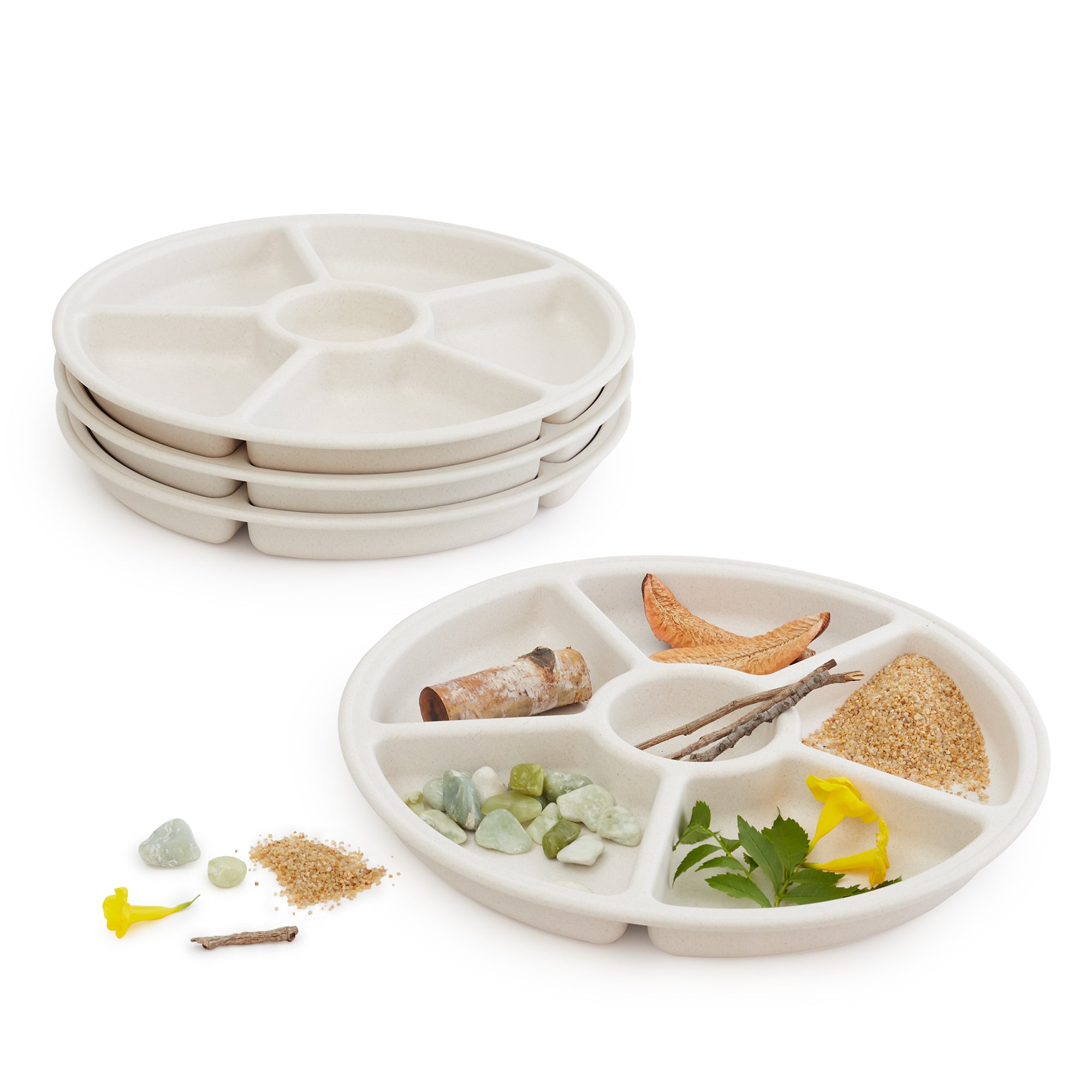 Sortierschale weiß Set 4