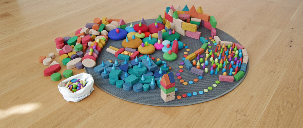 Freies Spiel im Kindergarten: Bau- & Legeset für kreative Spielbereiche