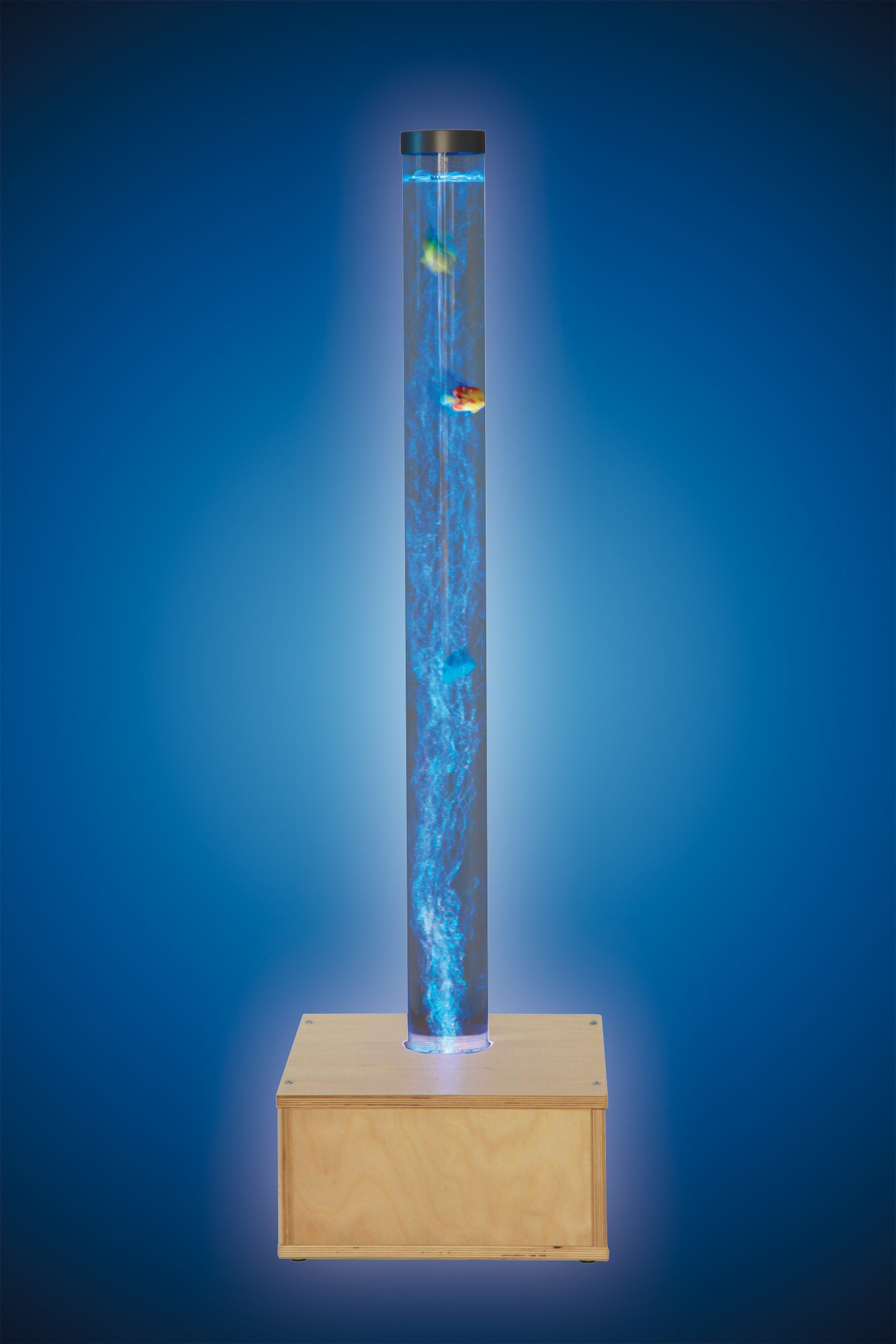 Wassersäule mit Holzsockel, 130 cm