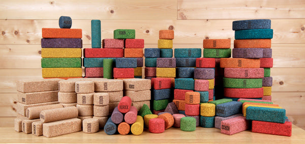 Korxx Bausteine Bunt verschiedene Formen Set 190