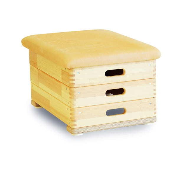 Sprungkasten klein 3 tlg. Natur