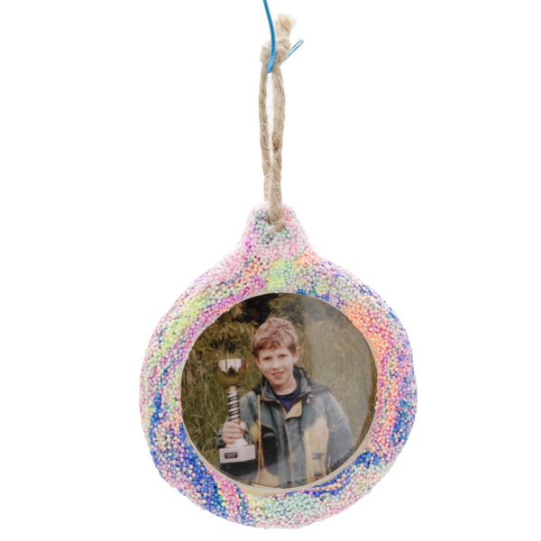 Fotorahmen aus Holz ⌀ 8 cm Set 3