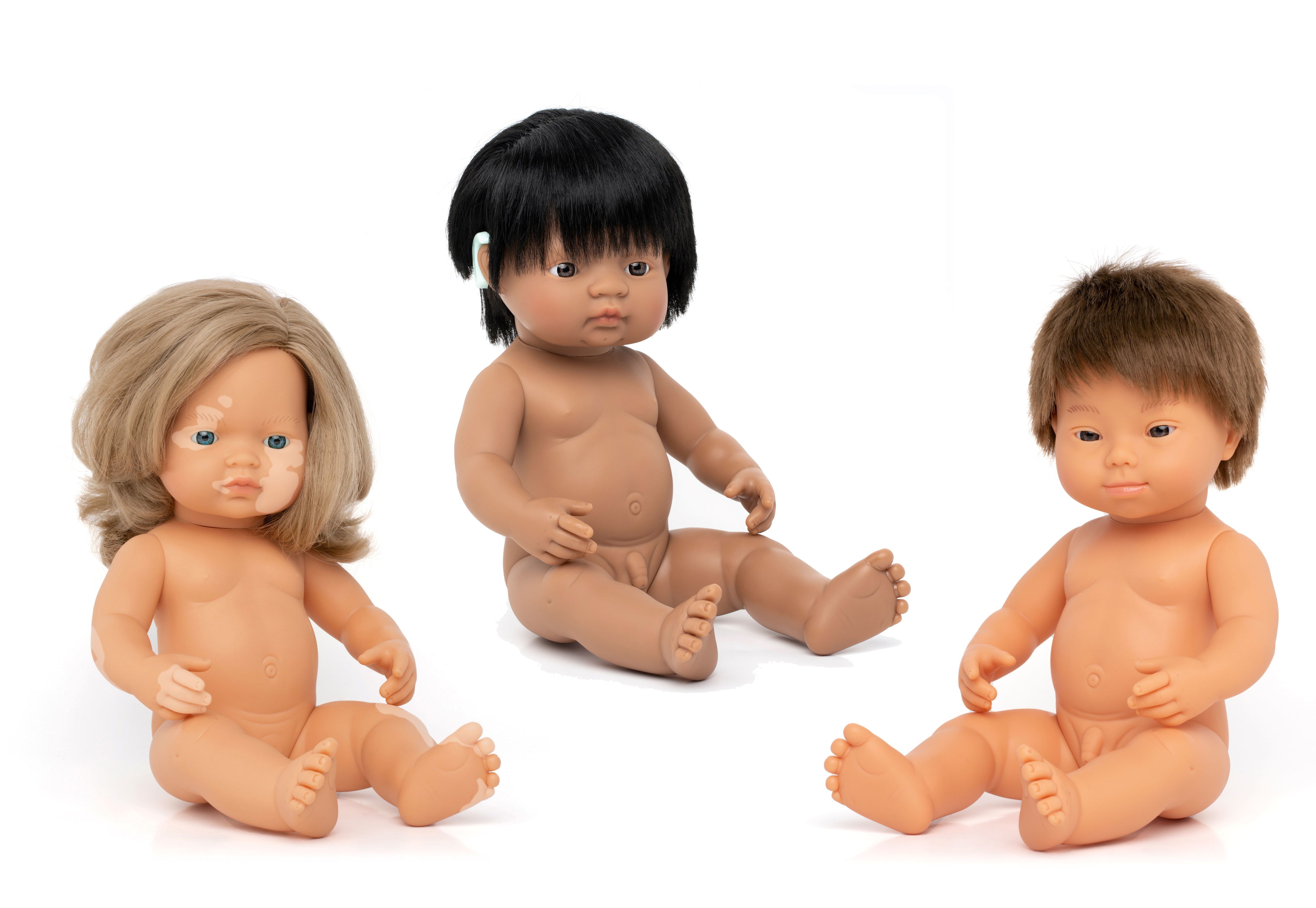 Puppen mit besonderen Bedürfnissen 38 cm Set 3