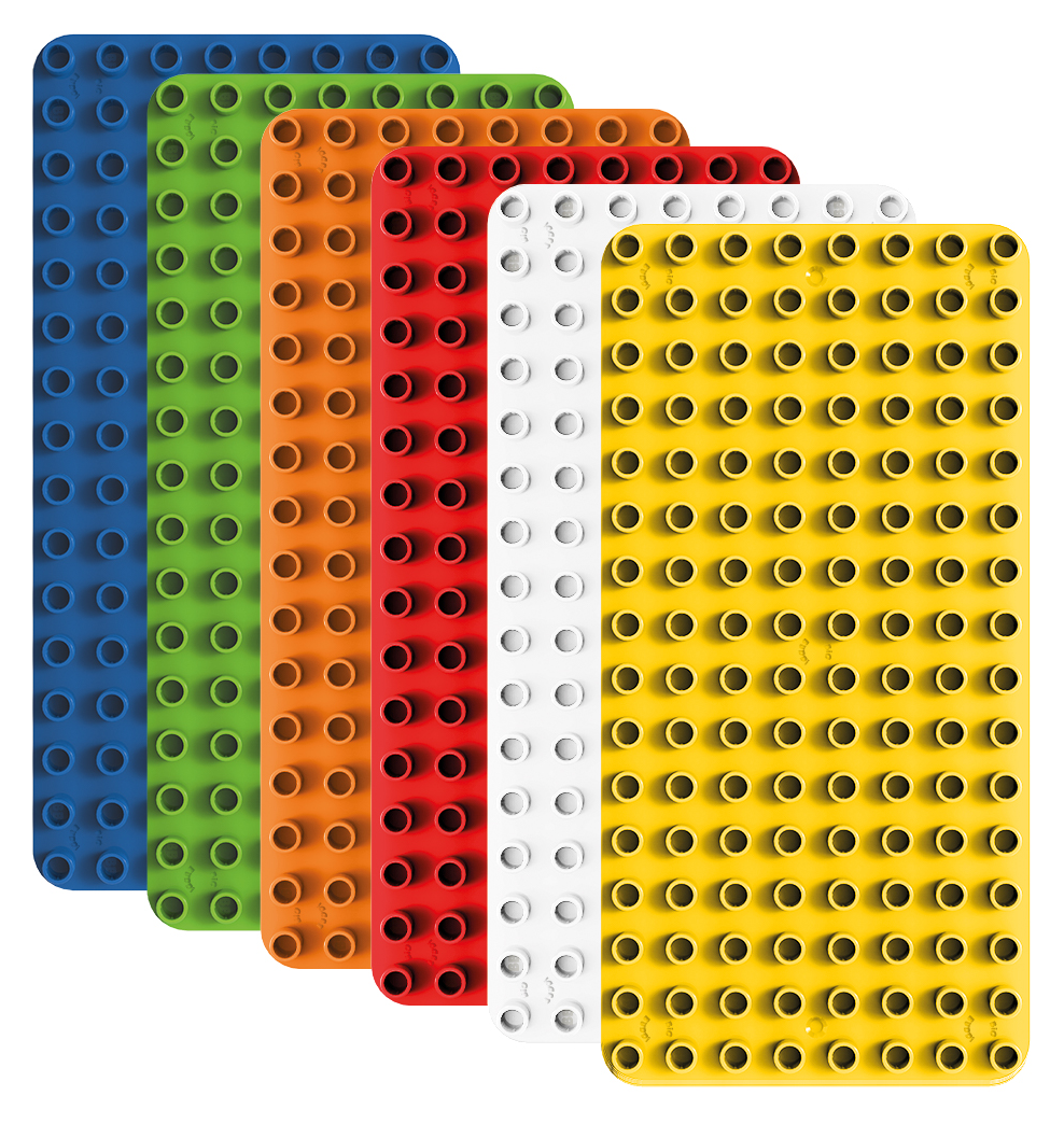 Biobuddy Bauplatten für Large Blocks 25x12,5 cm, Set 4 Farben