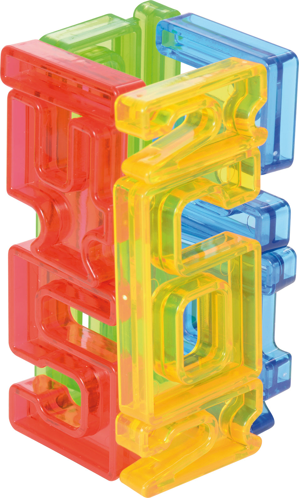 Zahlen-Bausteine transluzent 140er Set