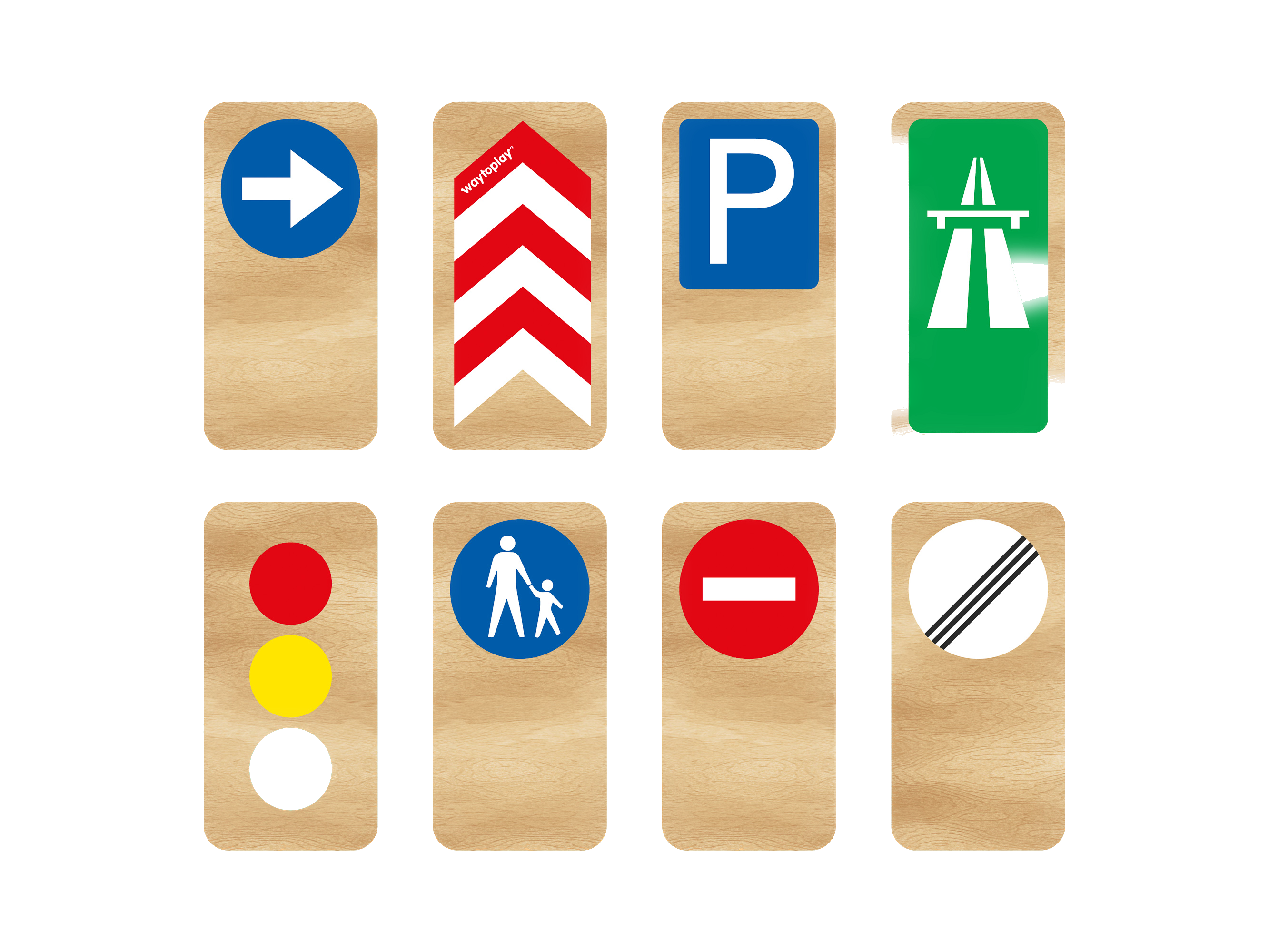 Holz Verkehrsschilder