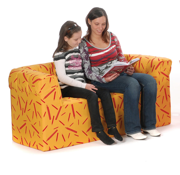 2er Sofa in Webstoff