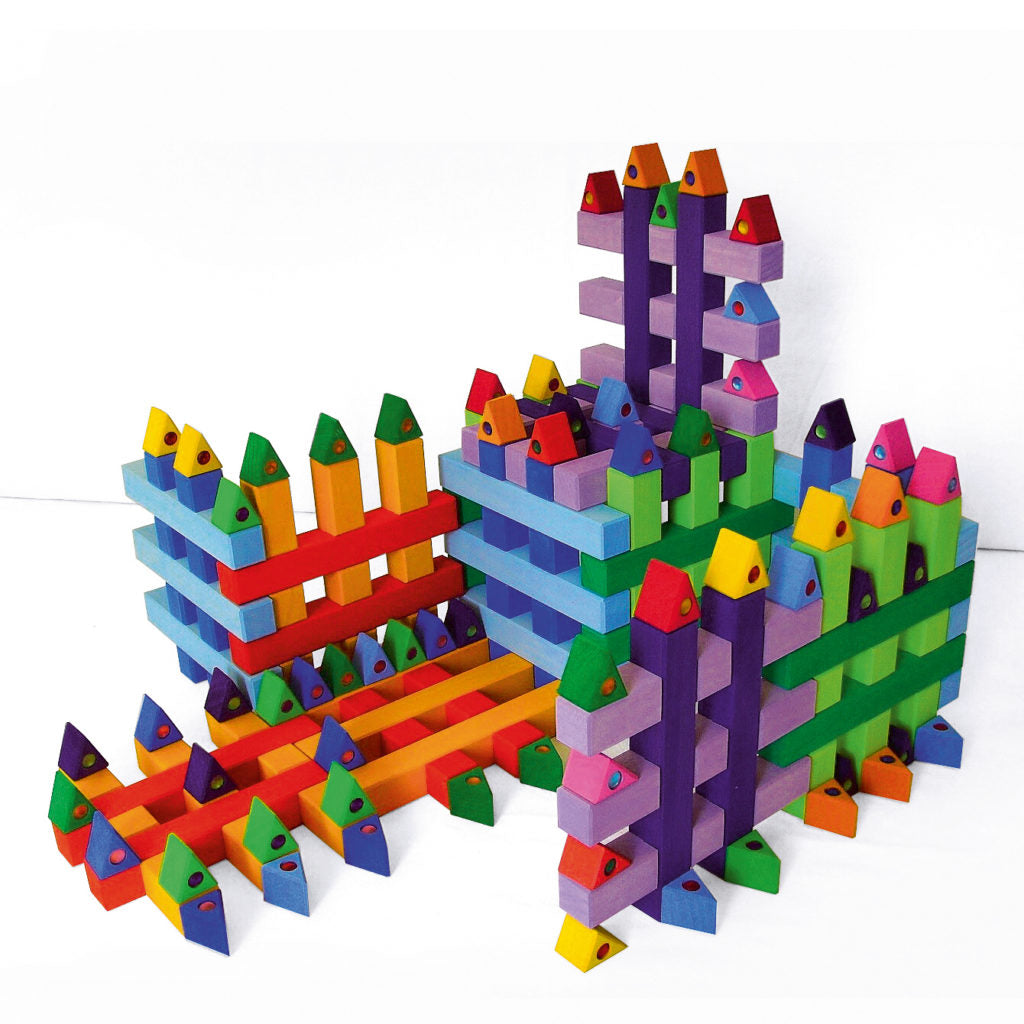 Bunte Dreiecke mit Funkelstein Set 100