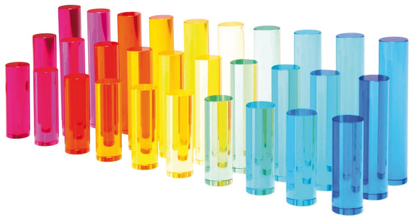 Acrylzylinder verschiedene Längen Set 30