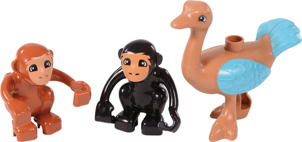 Tiere für Bausteine groß Set 100