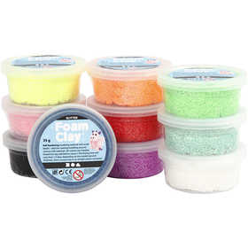 Glitter Foam Clay 35g Set 10