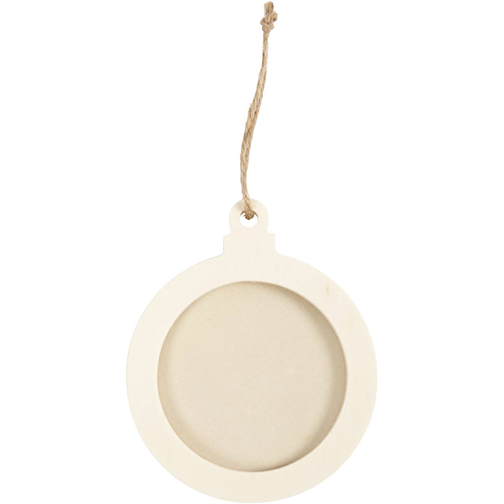 Fotorahmen aus Holz ⌀ 8 cm Set 3