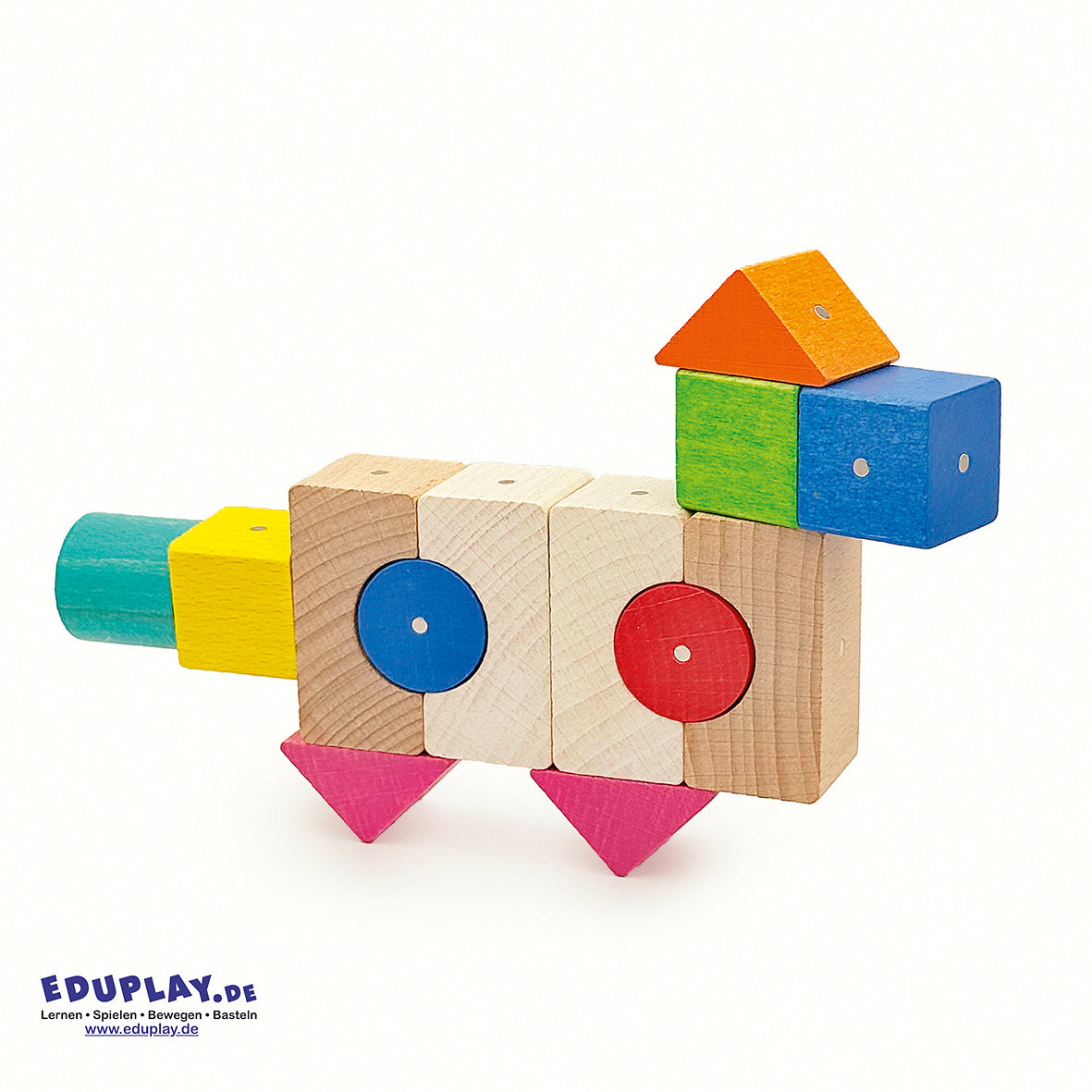 Kooglo Holzbausteine magnetisch Set 300 bunt