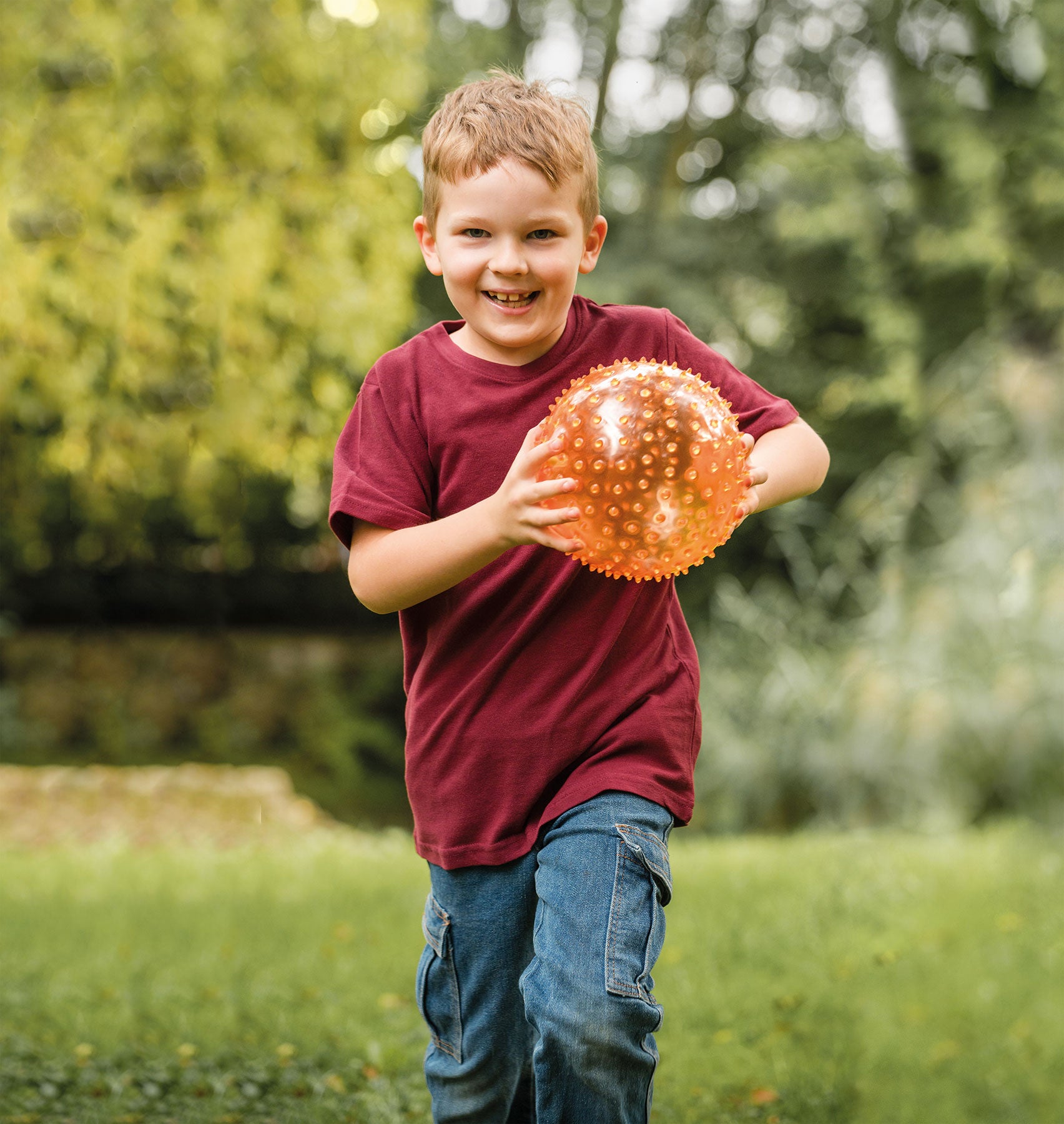 Noppenball Grün/Orange farblich sortiert ø 15-20cm