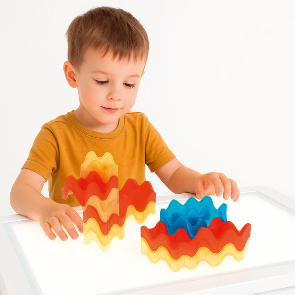 Konstruktionsmaterial Wave transparent Set 45