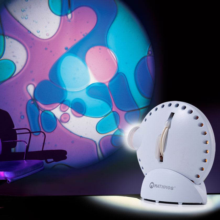 MATHMOS Spaceprojektor Weiß: Violett/Blau