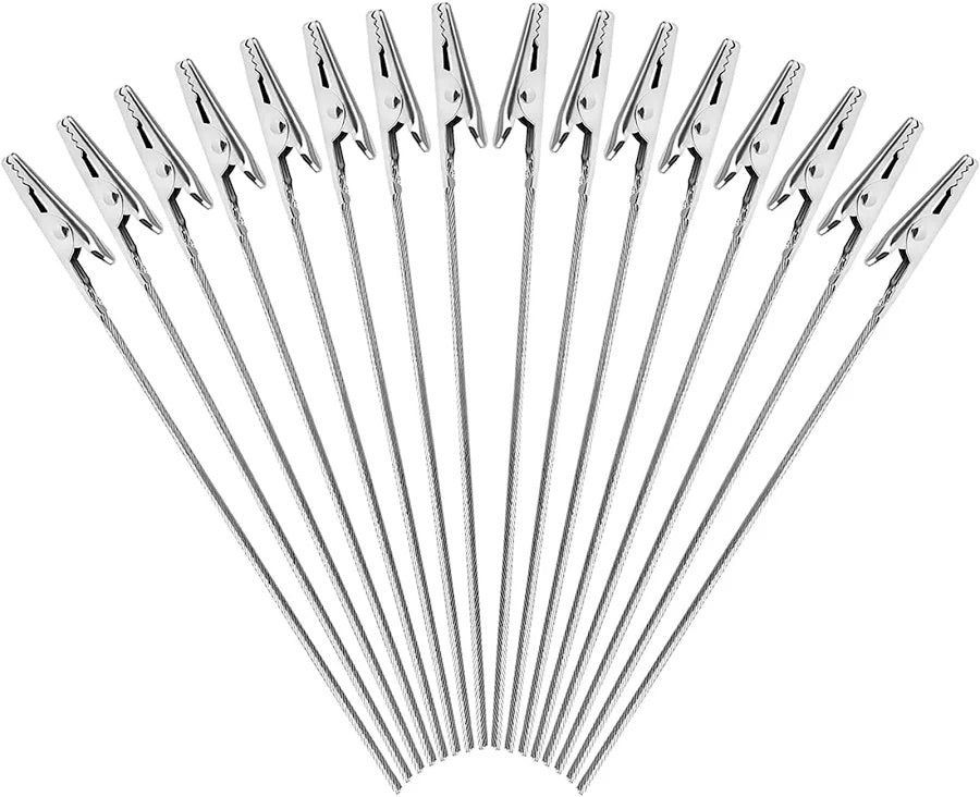 Kartenhalter aus Metalldraht Set 50