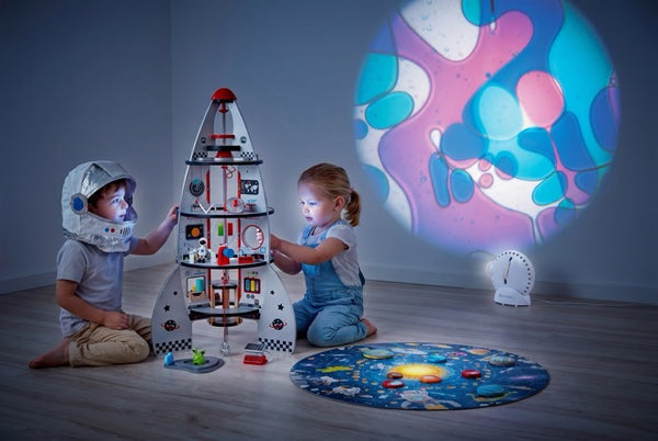 MATHMOS Spaceprojektor Weiß: Violett/Blau