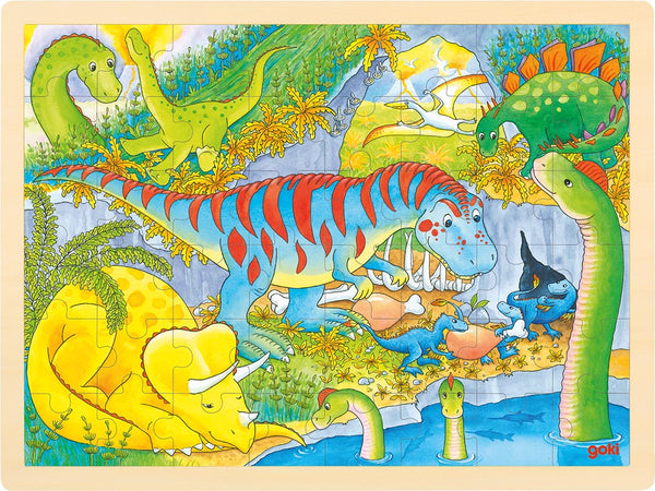 GOKI Einlegepuzzle Dinosaurier (48 Teile)
