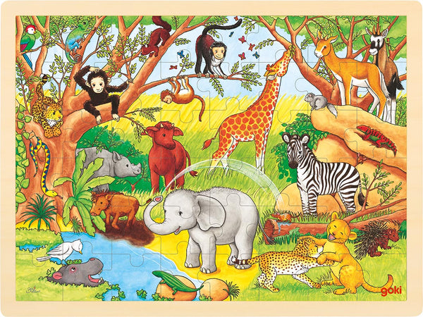 GOKI Einlegepuzzle Afrika (48 Teile)