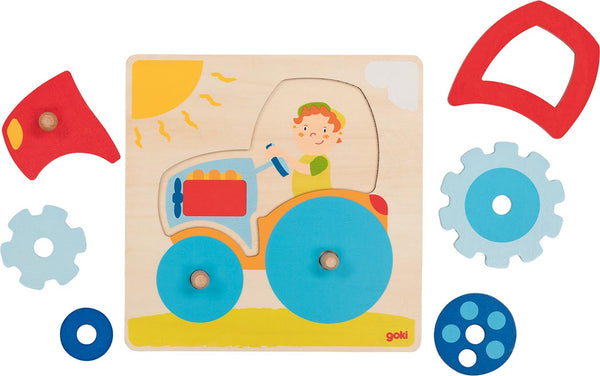 Zahnrad Puzzle Traktor (6 Teile)