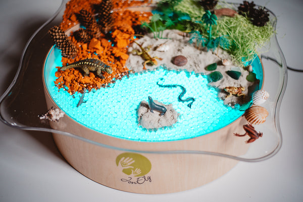 Faszinationsschale transparent für Leuchtkübel