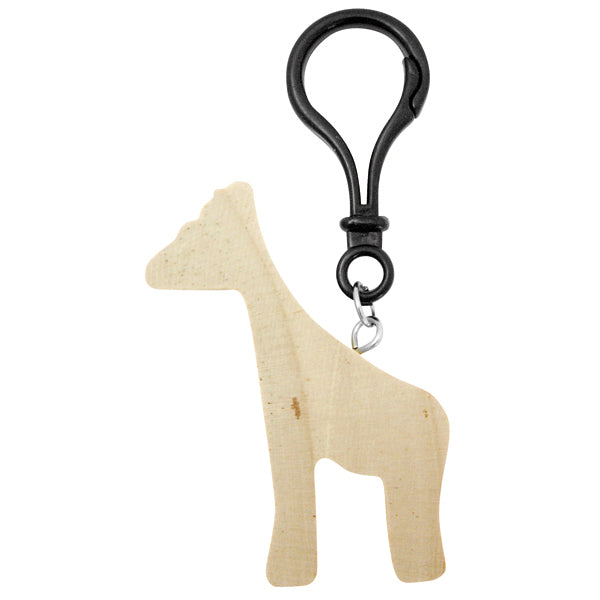 Holzfiguren Tiere Schlüsselanhänger Set 12