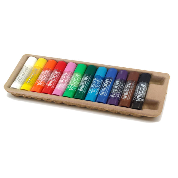 Fensterkreide Set 12, je 10g