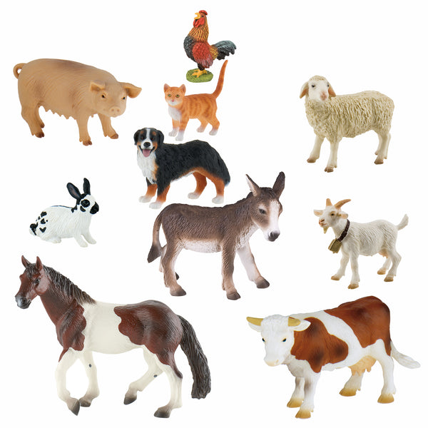Bauernhof Spielfiguren 10er Set