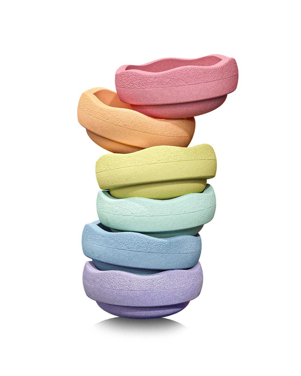 Stapelstein Original Rainbow Pastell Set 6