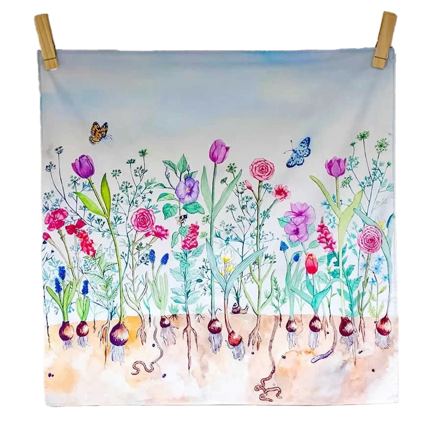 Spieltuch Blumen 100x100 cm