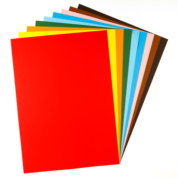 Fotokarton 300g/m², 50x70cm, 50 Bogen, farbig sortiert