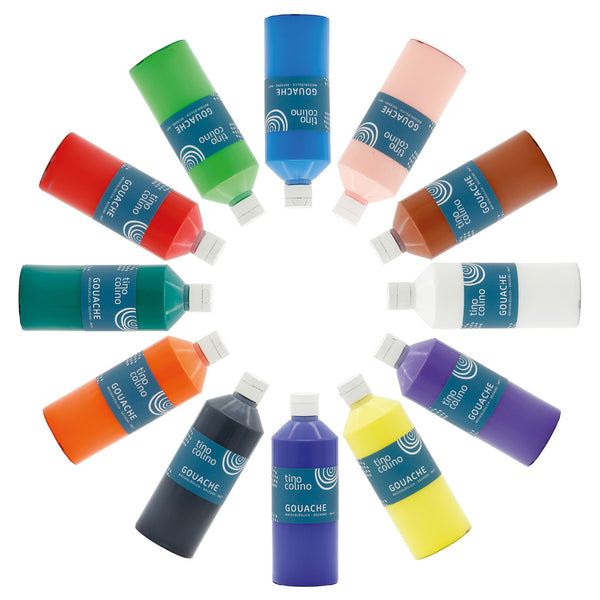 TINO COLINO Gouache Farbe 500ml Set 12
