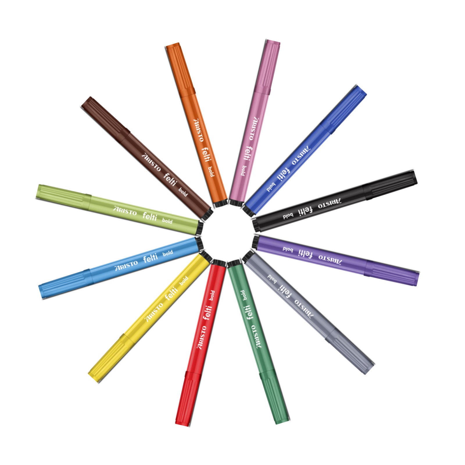 ARISTO Filzstifte felti, 4 mm 12er Etui